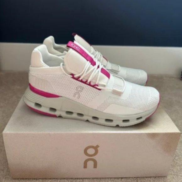 On CloudNova Running Barbie Pink Shoes - Picture 3 of 5